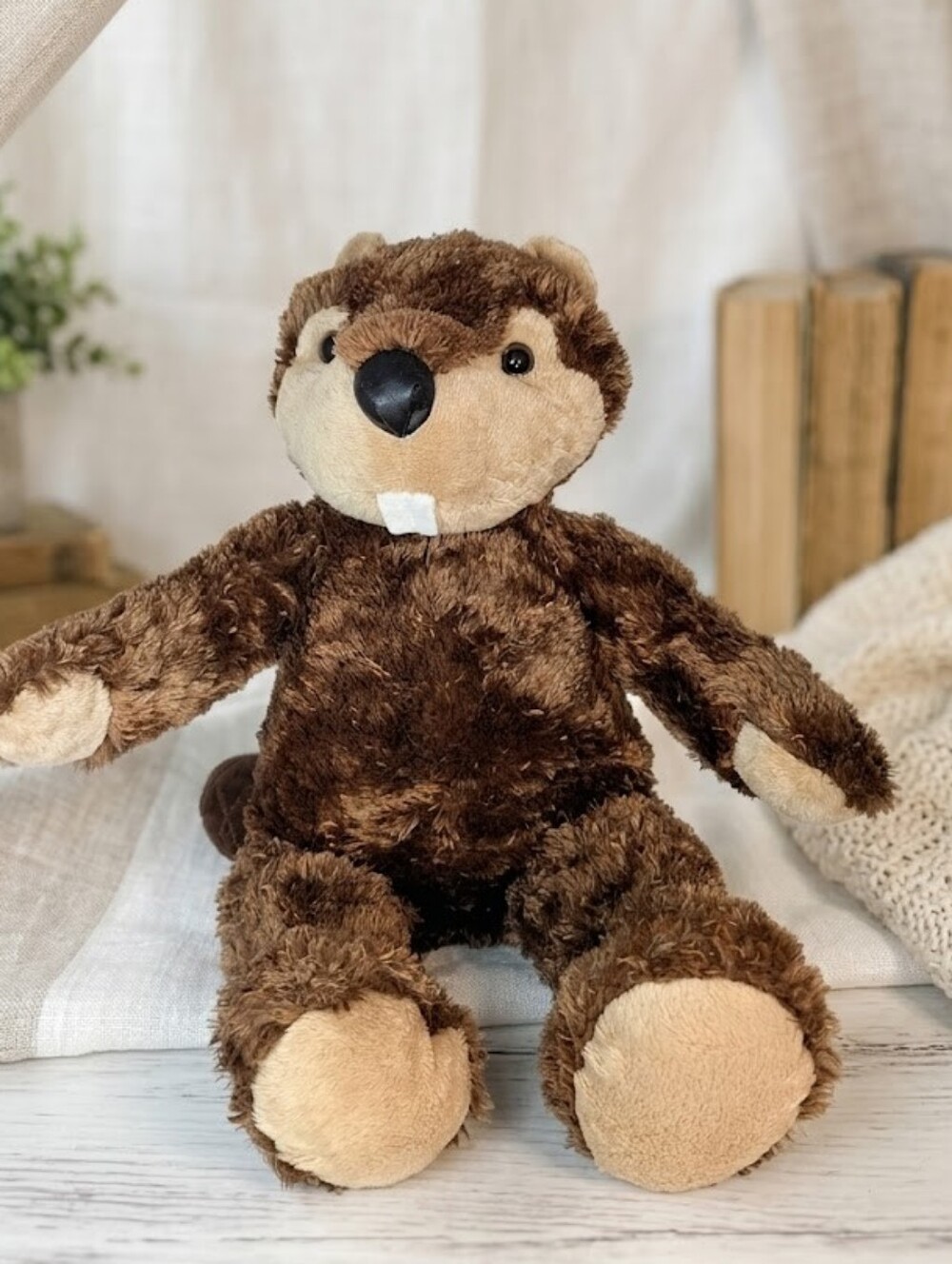 The Bear Mill Beaver Plush Nwot Collectible Canadiana